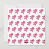 Valentijnsdag Whimsical Hearts Party Invitation Feestdagenkaart (Achterkant)