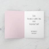 Valentijnsdag Whimsical Schattige Llama's Valentij Kaart (Binnen)