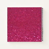 Valentijnsdag White Harten Foto Spiral Notitieboek (Achterkant)