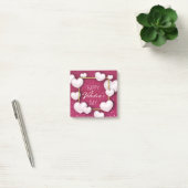 Valentijnsdag White Heart Glitter Post-it® notes (Kantoor)
