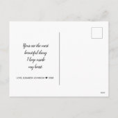 Valentijnsdag White Hearts Glitter - Briefkaart (Achterkant)