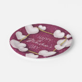 Valentijnsdag White Hearts Glitter Paper Bord (Gekanteld)
