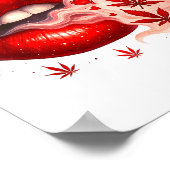 Valentijnsdag Wiet Liefhebber Stoner Babe Poster (Hoek)