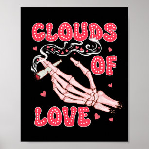 Valentijnsdag Wiet Roker Wolken Van Liefde Poster