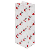 Valentijnsdag Wijn Cadeautas (Achterkant Gekanteld)