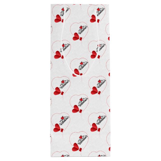 Valentijnsdag Wijn Cadeautas (Achterkant)