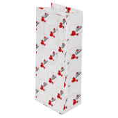 Valentijnsdag Wijn Cadeautas (Voorkant Gekanteld)