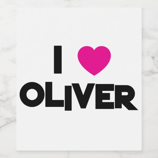 Valentijnsdag Wijn Etiket (Enkel label)