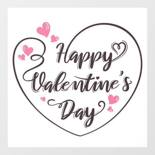 Valentijnsdag Windows Cling Raamsticker (Vel)