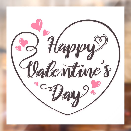 Valentijnsdag Windows Cling Raamsticker (Vel 2)