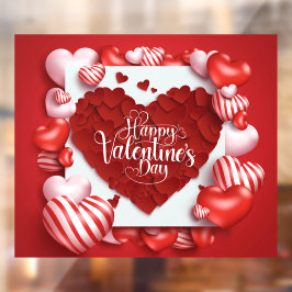 Valentijnsdag Windows Cling Raamsticker