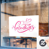 Valentijnsdag Windows Cling Raamsticker (Cafe Raam)