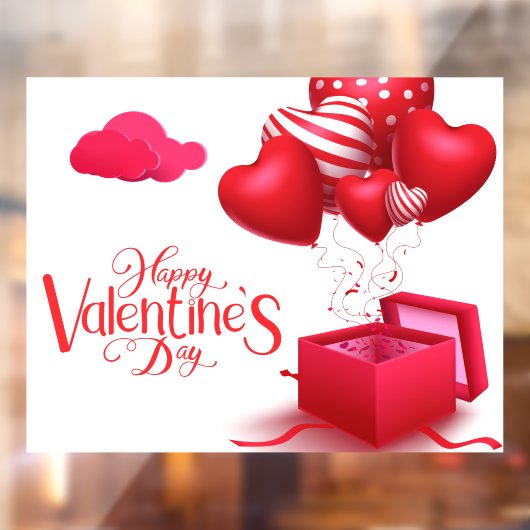 Valentijnsdag Windows Cling Raamsticker (Vel 2)