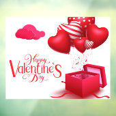 Valentijnsdag Windows Cling Raamsticker (Vel 3)