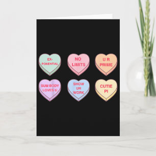 Valentijnsdag Wiskunde Leraar Gespreksharten Mat Kaart