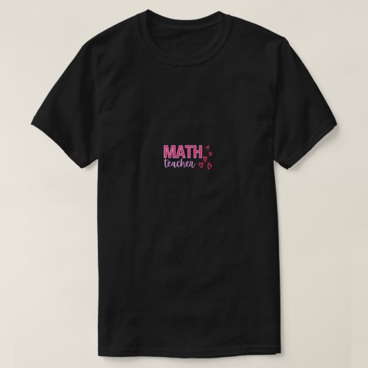 Valentijnsdag Wiskunde Opleidingsontwerp met hart T-shirt (Design voorkant)
