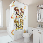 Valentijnsdag wit schoengordijn douchegordijn (In situ)