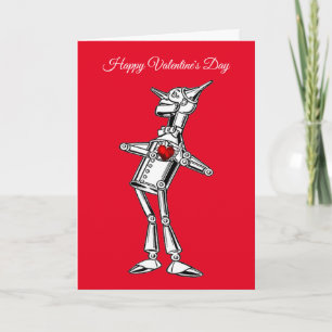 Valentijnsdag Wizard of Oz Blikken Man Rode Hart Feestdagen Kaart