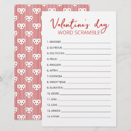 Valentijnsdag Woord Door Elkaar Spel party spel