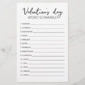 Valentijnsdag Word Scramble Game-game (Voorkant)