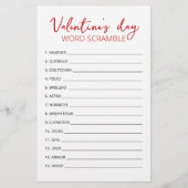 Valentijnsdag Word Scramble Game-game (Voorkant)