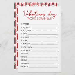 Valentijnsdag Word Scramble Game-game