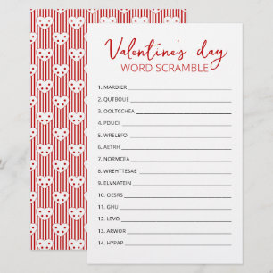 Valentijnsdag Word Scramble Game-game