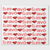 Valentijnsdag Wrapping Paper avó Portugees Gran Cadeaupapier (Vlak)