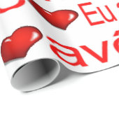 Valentijnsdag Wrapping Paper Eu amo avô Hearts Cadeaupapier (Rol Hoek)