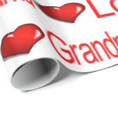 Valentijnsdag Wrapping Paper Love Grandma Hearts Cadeaupapier (Rol Hoek)