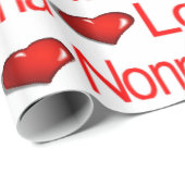 Valentijnsdag Wrapping Paper Love Nonna Hearts Cadeaupapier (Rol Hoek)