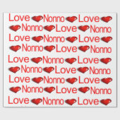Valentijnsdag Wrapping Paper Love Nunno Hearts Cadeaupapier (Vlak)