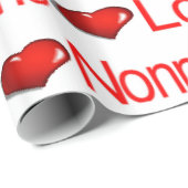 Valentijnsdag Wrapping Paper Love Nunno Hearts Cadeaupapier (Rol Hoek)