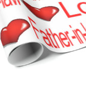 Valentijnsdag Wrapping Paper Love Vader in de wet Cadeaupapier (Rol Hoek)