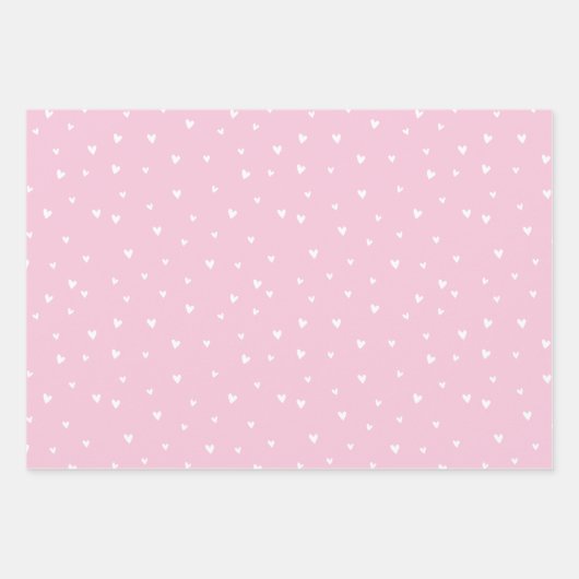 Valentijnsdag Wrapping Paper Set, Mini Hearts (Voorkant 2)