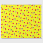 Valentijnsdag Wrapping Papier Konijntje Roze Konij (Vlak)