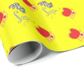 Valentijnsdag Wrapping Papier Konijntje Roze Konij (Rol Hoek)