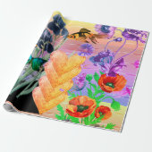 Valentijnsdag WRAPPINGSPAPIER ORIGINELE KLLAGE Cadeaupapier (Uitgerold)