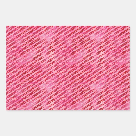 Valentijnsdag X en O Inpakpapier Vel (Voorkant)