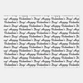 Valentijnsdag X O X O zwart wit Inpakpapier Vel (Voorkant 3)