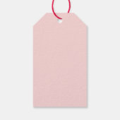 Valentijnsdag XOXO-hartroze en rode Labels Cadeaulabel (Achterkant)