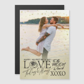 Valentijnsdag XOXO Romantisch Gouden (Voorkant / Achterkant)