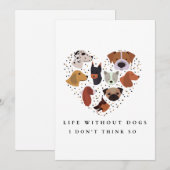 Valentijnsdag XOXO Schattige Huisdier Puppy Hond F Feestdagenkaart (Voorkant / Achterkant)