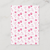 Valentijnsdag XOXO Schattigee Kinder Klaslokaal Ho Notitiekaartje (Achterkant)