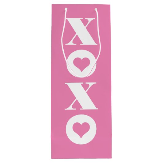 Valentijnsdag XOXO Wijn Cadeautas (Achterkant)