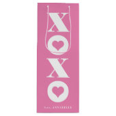 Valentijnsdag XOXO Wijn Cadeautas (Voorkant)