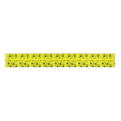 Valentijnsdag Yellow Black Hearts xoxo Ribbon Grosgrain Lint (Voorkant)