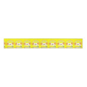 Valentijnsdag Yellow Turtle Rainbow Ribbon Grosgrain Lint (Voorkant)