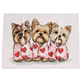 Valentijnsdag Yorkshire Terrier Dogs Groot Cadeauzakje