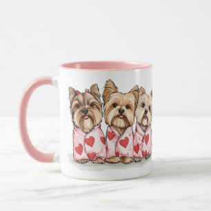 Valentijnsdag Yorkshire Terrier Dogs Mok